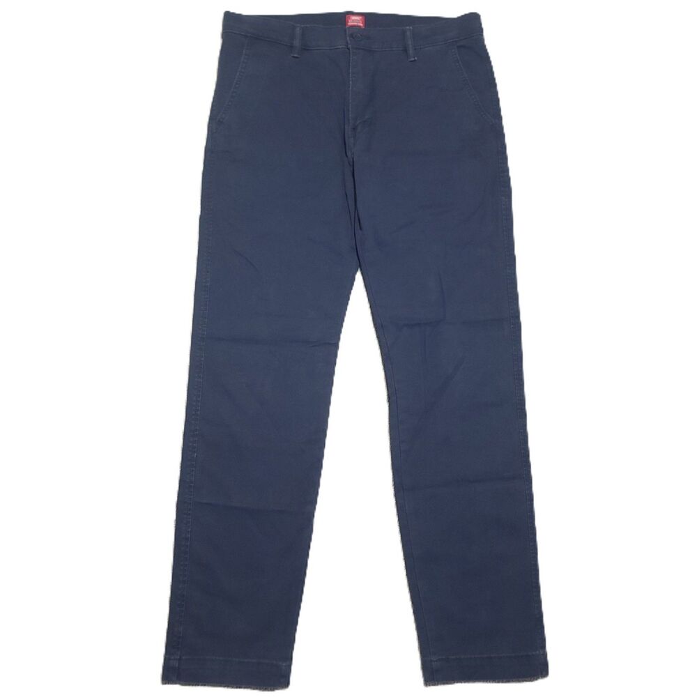 Levi’s XX Chino Standard Taper Pants Men’s 32x32 Stretch Navy Blue
